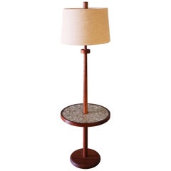 Jane and Gordon Martz Floor Lamp with Tile Table Mid Century Modern
