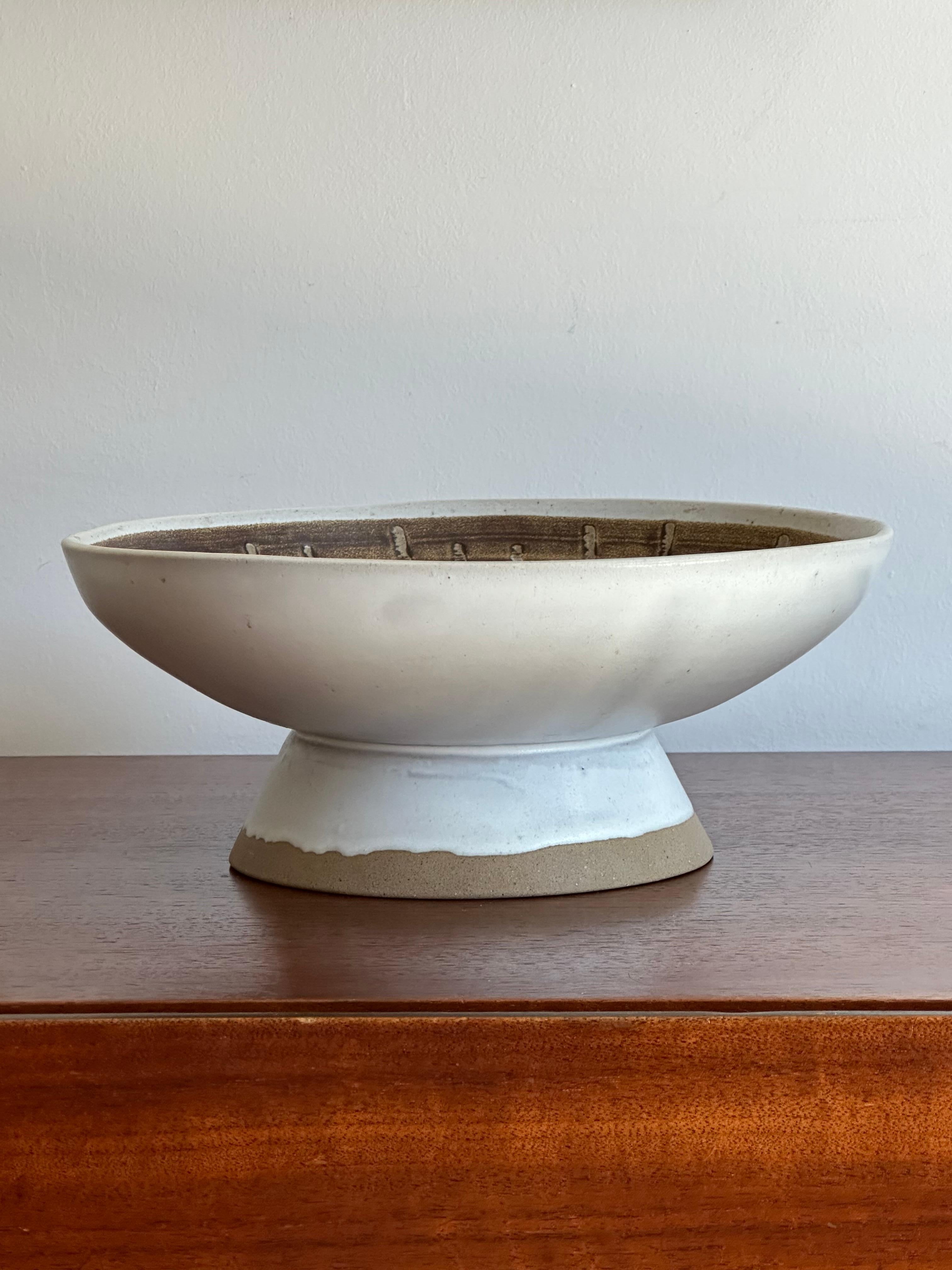 American Jane and Gordon Martz Footed Bowl for Marshall Studios For Sale