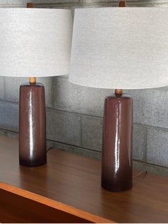 Martz Lamps by Jane and Gordon Martz for Marshall Studios, Ceramic Table Lamps