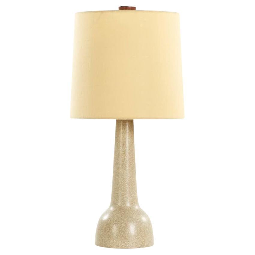 Jane and Gordon Martz Mid Century Walnut and Ceramic Lamp