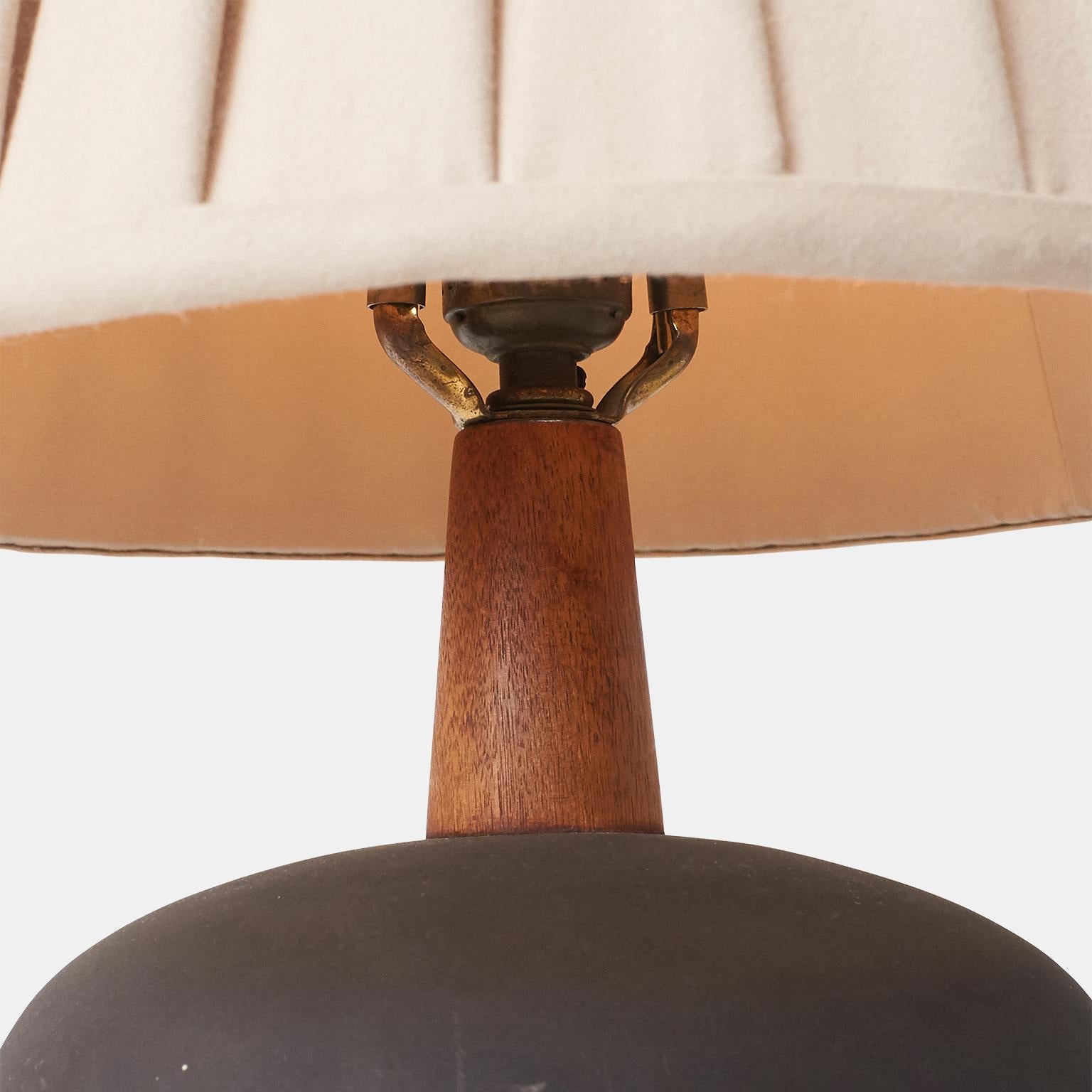 American Jane and Gordon Martz Table Lamp with Hand-Crafted Pleated Shade