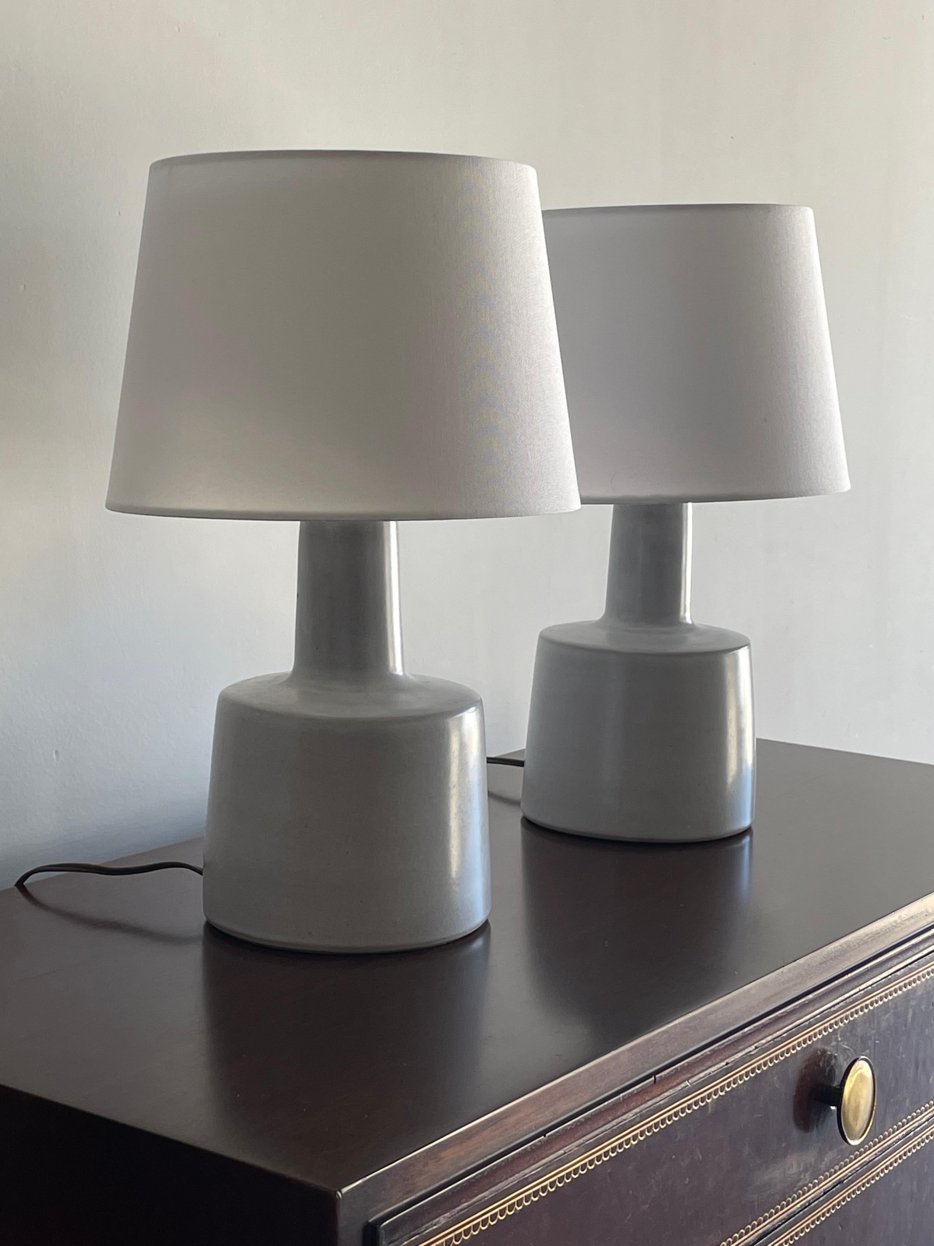 Mid-Century Modern Martz Lamps by Jane and Gordon Martz for Marshall Studios, Ceramic Table Lamps For Sale