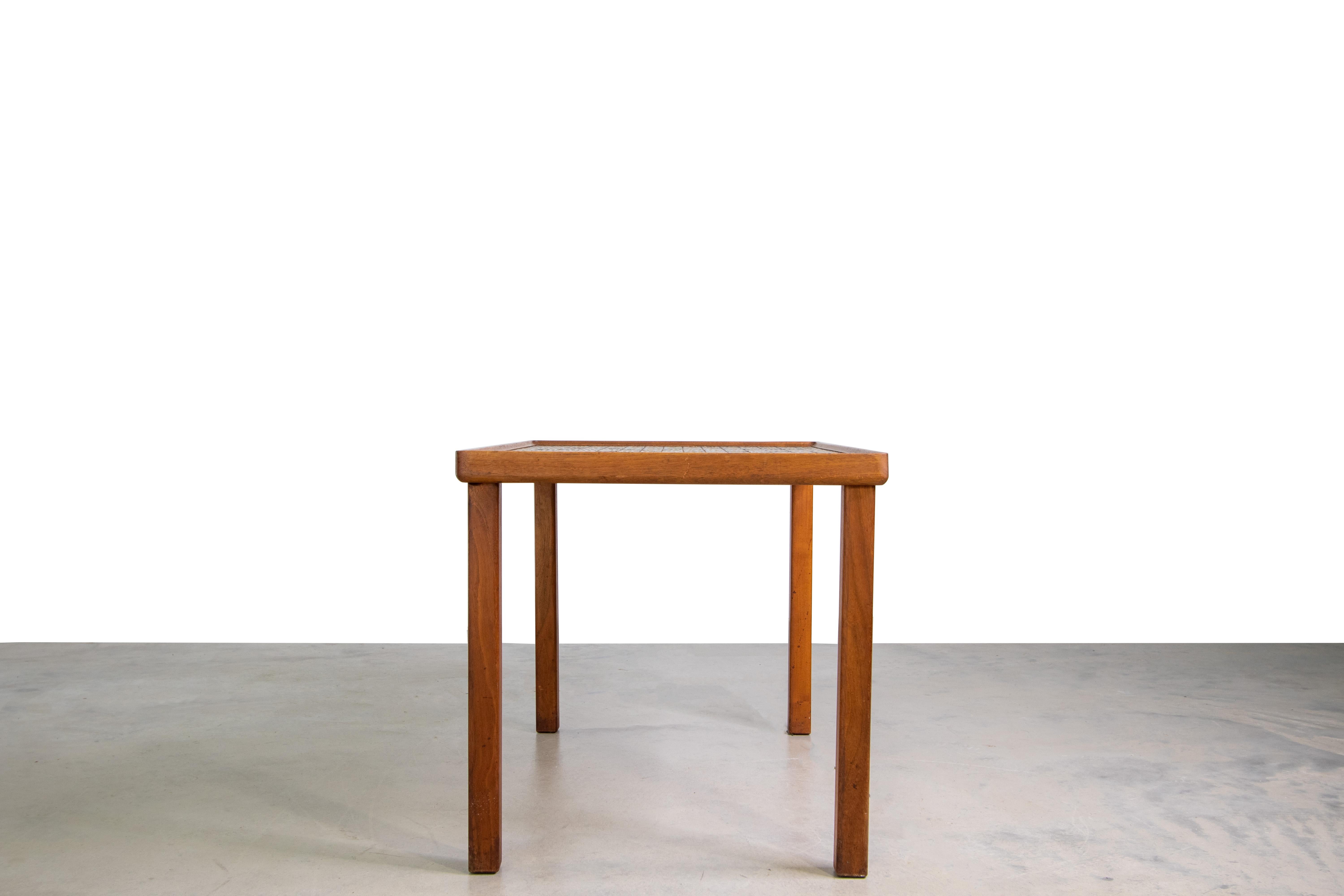 20th Century Jane and Gordon Martz Tile and Walnut Occasional Table