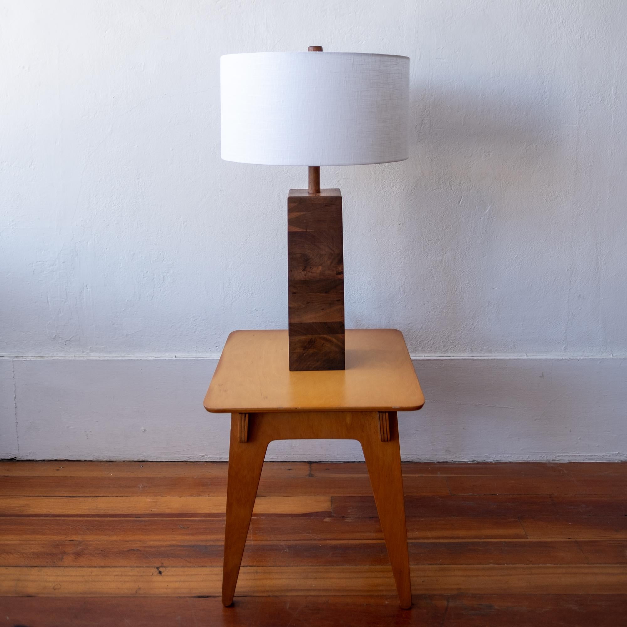 Mid-Century Modern Jane and Gordon Martz Wood Lamp For Sale