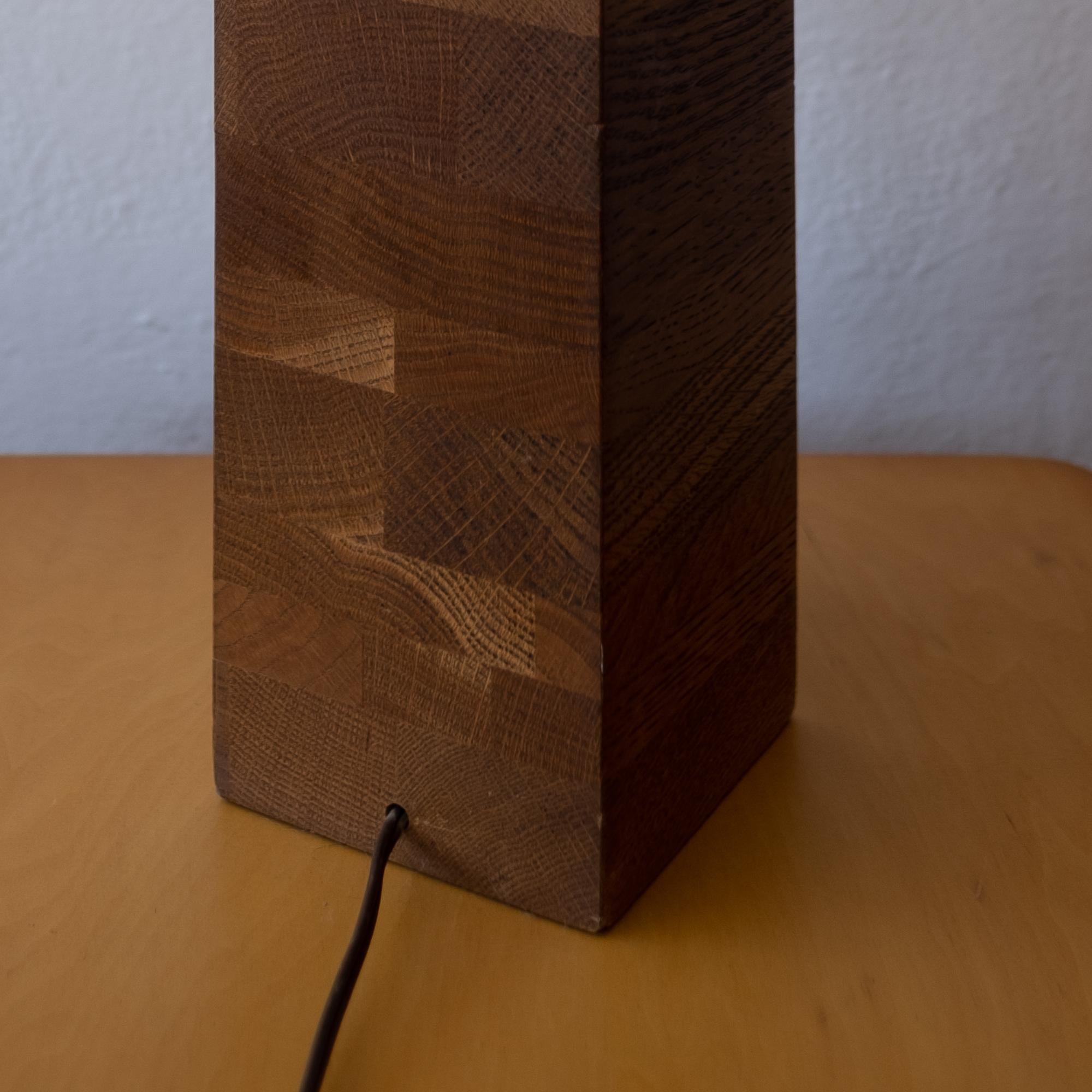 Mid-20th Century Jane and Gordon Martz Wood Lamp For Sale