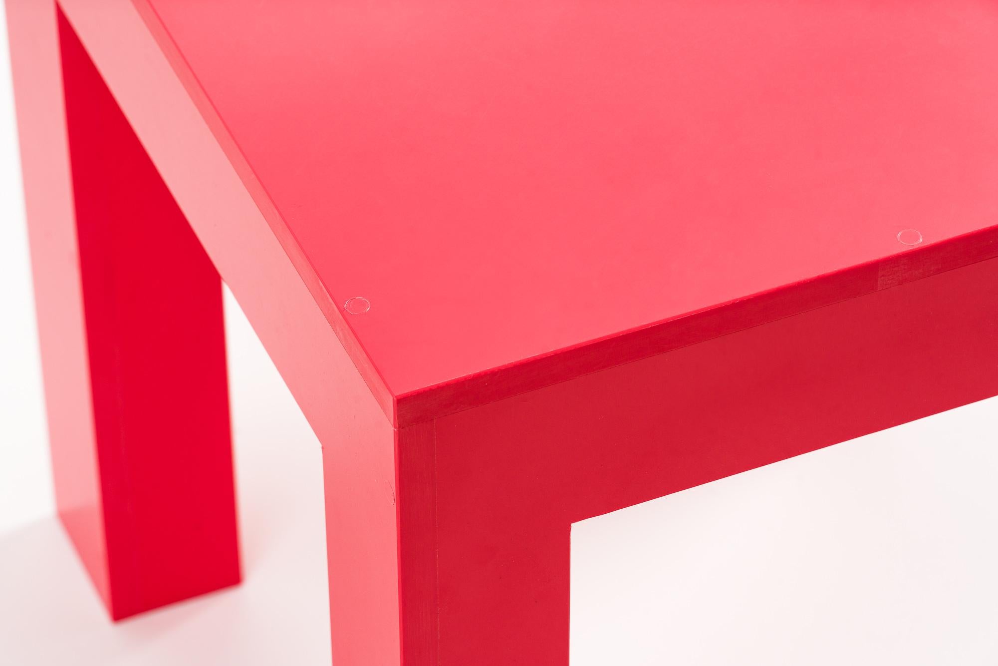 Post-Modern Post-Consumer Recycled Plastic 'RCP2 Chair' in Solid Red by Jane Atfield For Sale