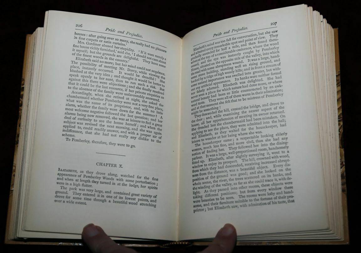 Jane Austen 6-Volume Set of Classic Novels in Period Leather Bindings, 1886-1901 3