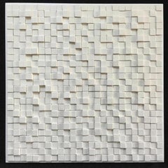 All That Jazz XIX / ceramic wall sculpture - pure white