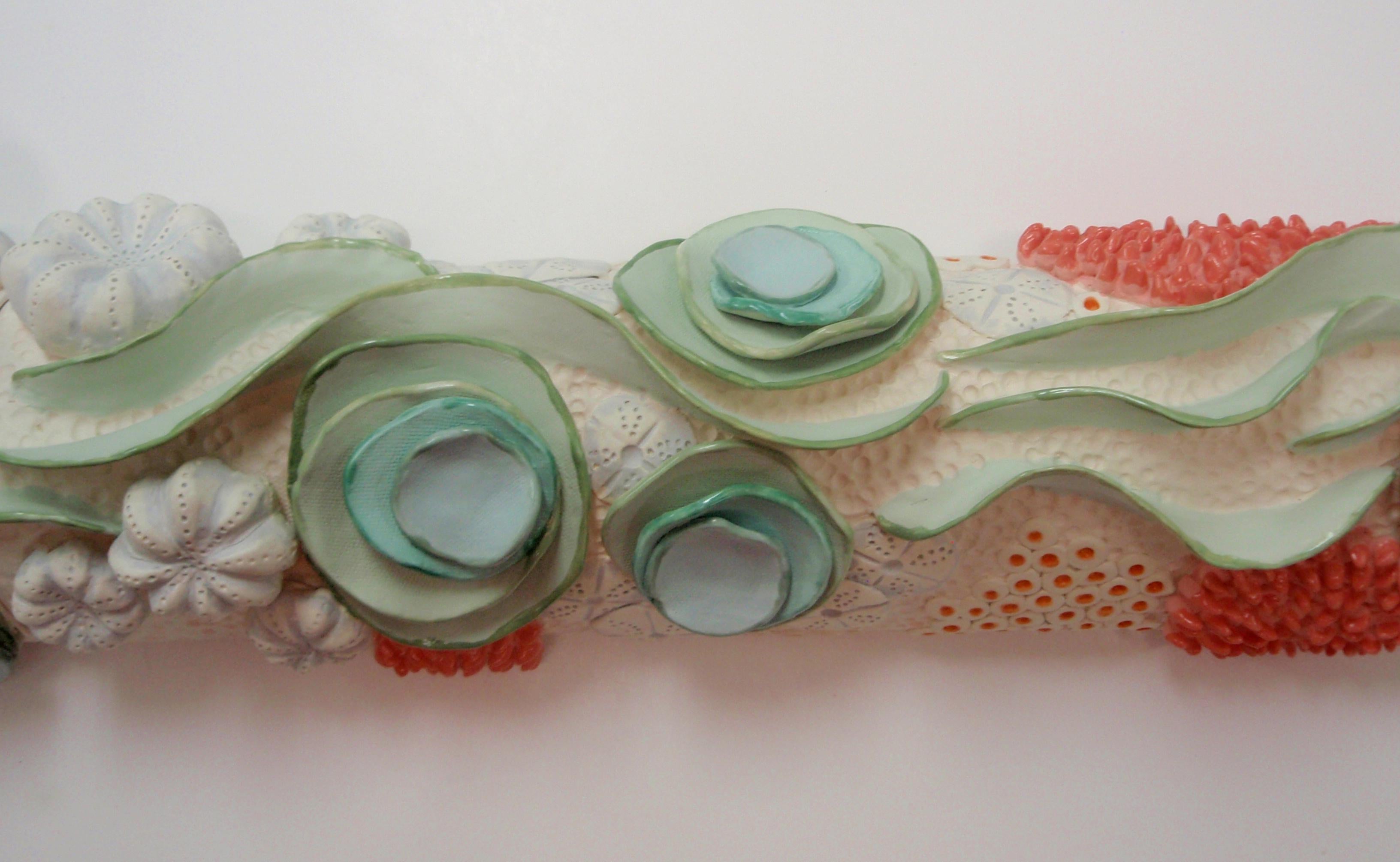 Coral Reef II / sea inspired ceramic wall sculpture  For Sale 2