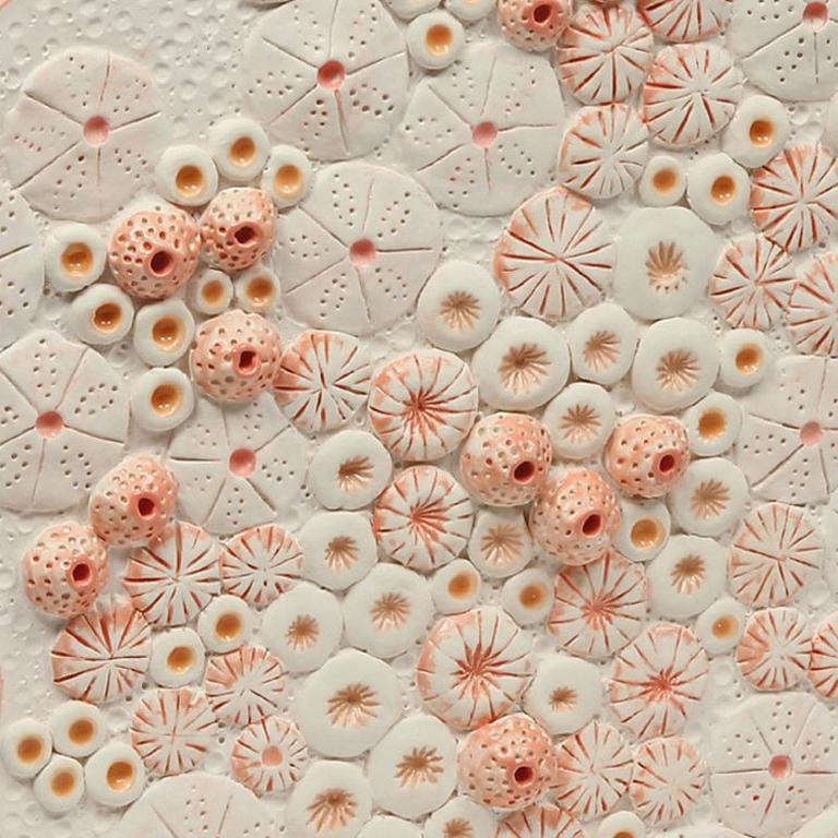 Coral XVIII / coral inspired ceramic sculpture - Contemporary Sculpture by Jane B. Grimm