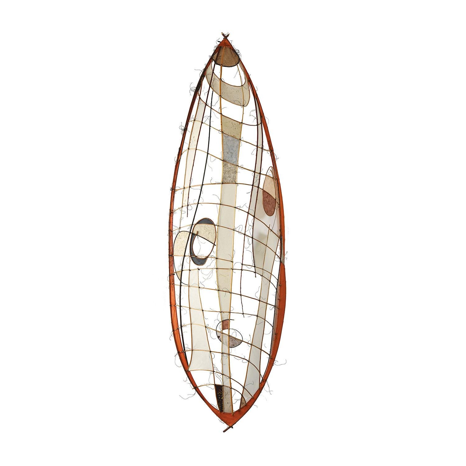 Relief, abstract boat wall sculpture by Jane Balsgaard For Sale 1