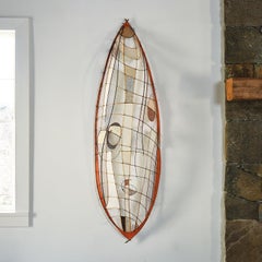 Relief, abstract boat wall sculpture by Jane Balsgaard
