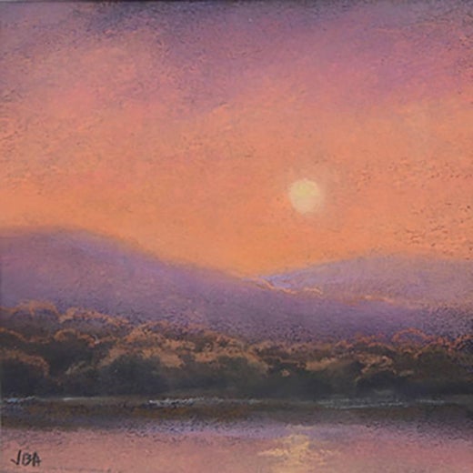 Laura Woodward Florida Everglades Sunset Luminist Hudson River School By Female Artist At 1stdibs Sunset watercolor landscape purple clouds in the sky background. 1stdibs