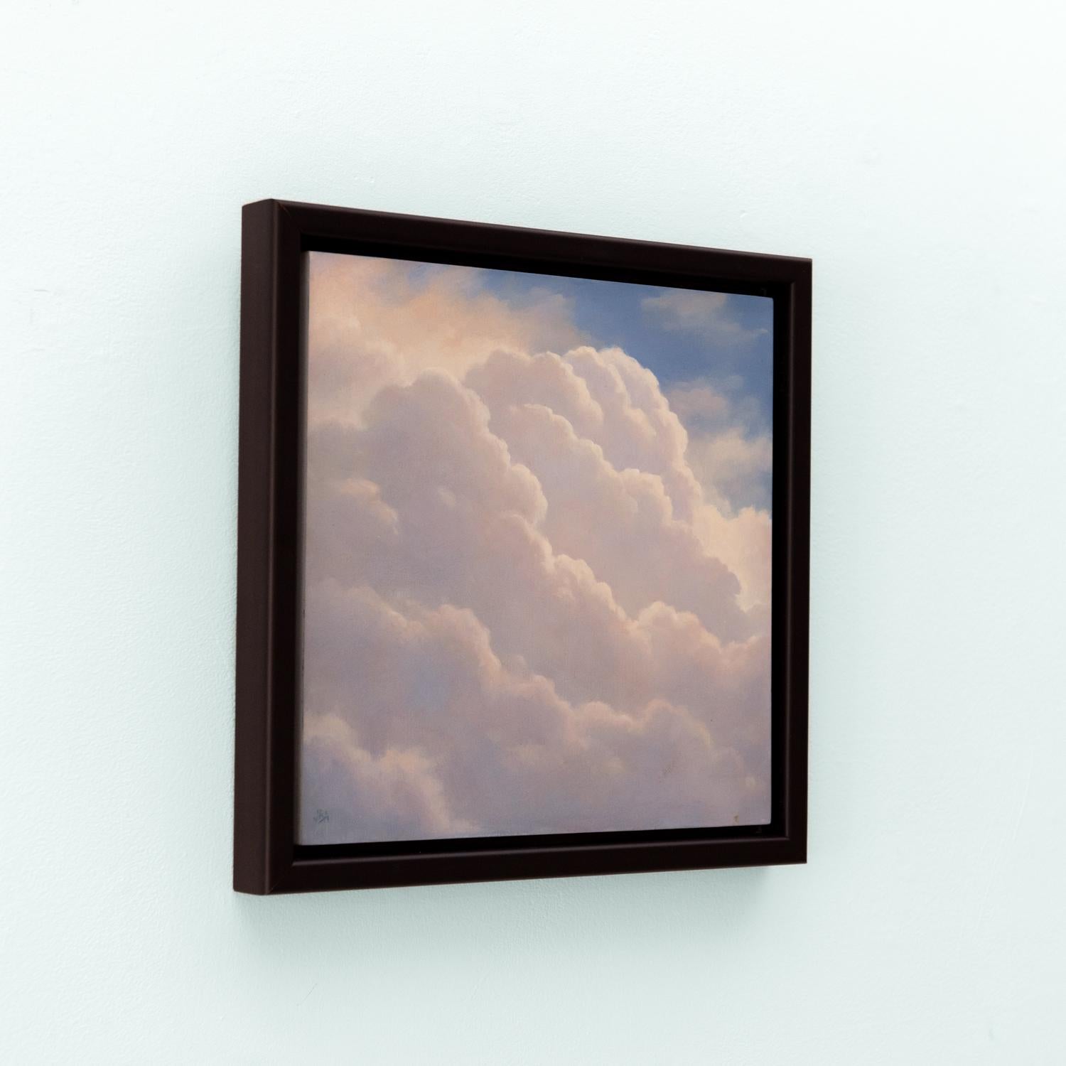 Cloud Icon XXIV (Small Contemporary Cloudscape Painting on Panel, Framed) 2