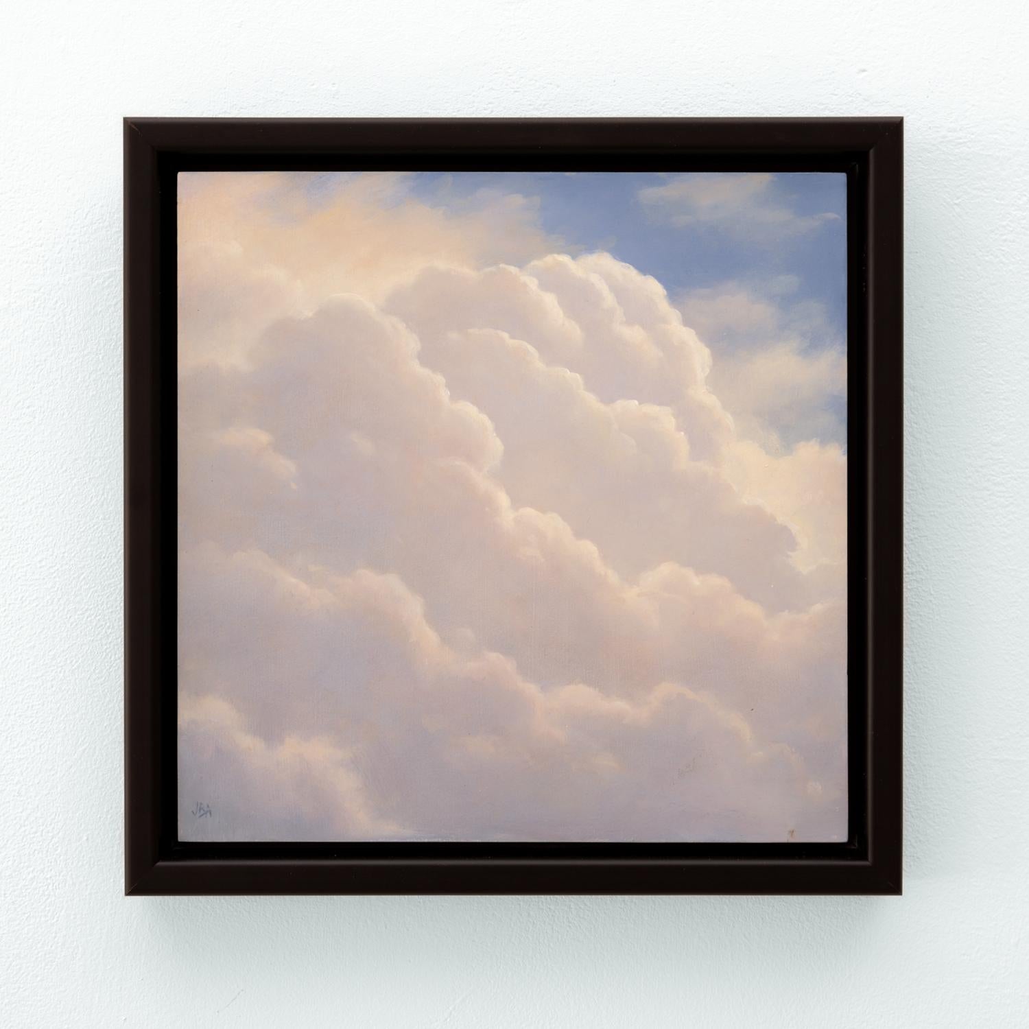 Cloud Icon XXIV (Small Contemporary Cloudscape Painting on Panel, Framed) 3