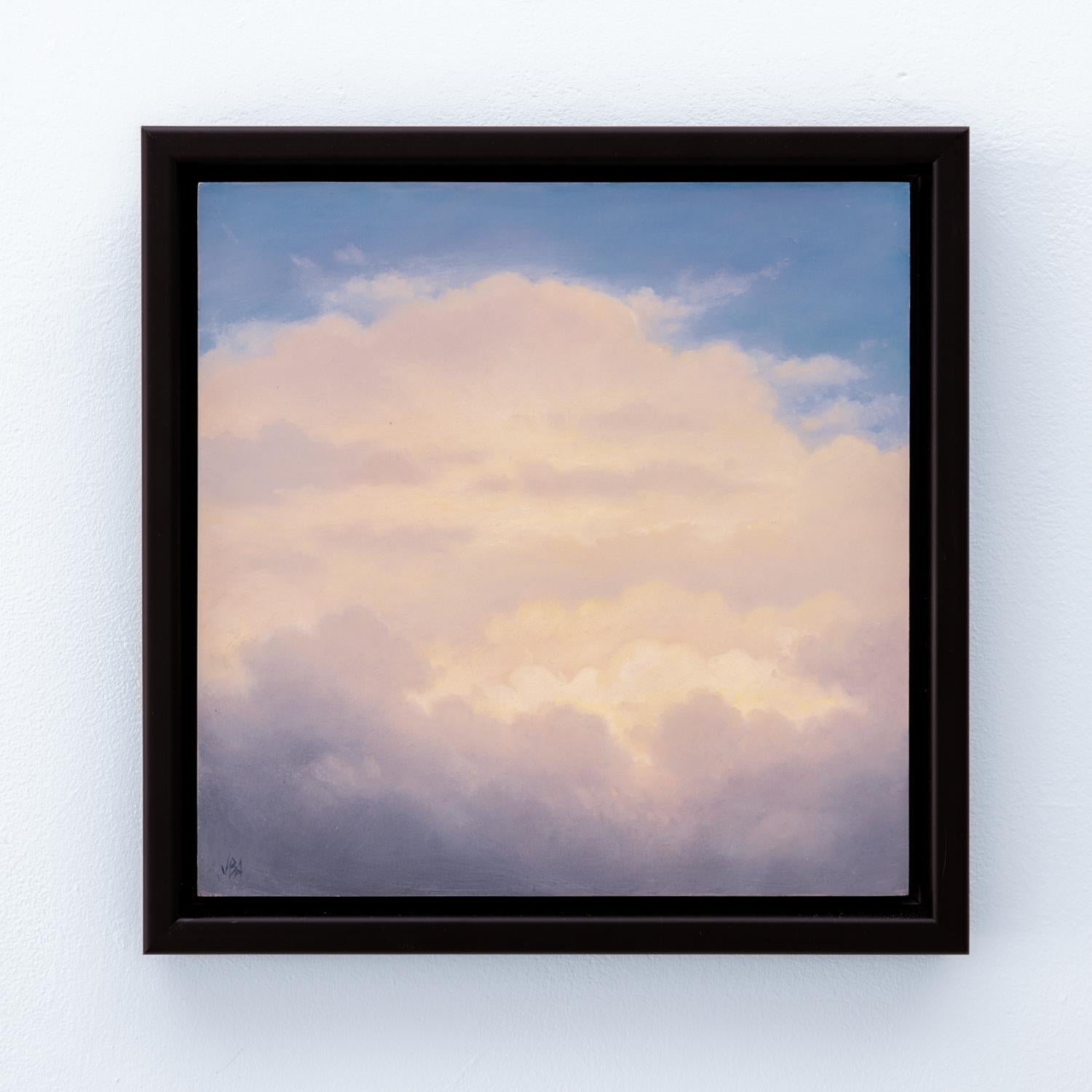 Cloud Icon XXV (Small Contemporary Cloudscape Painting on Panel, Framed) 2
