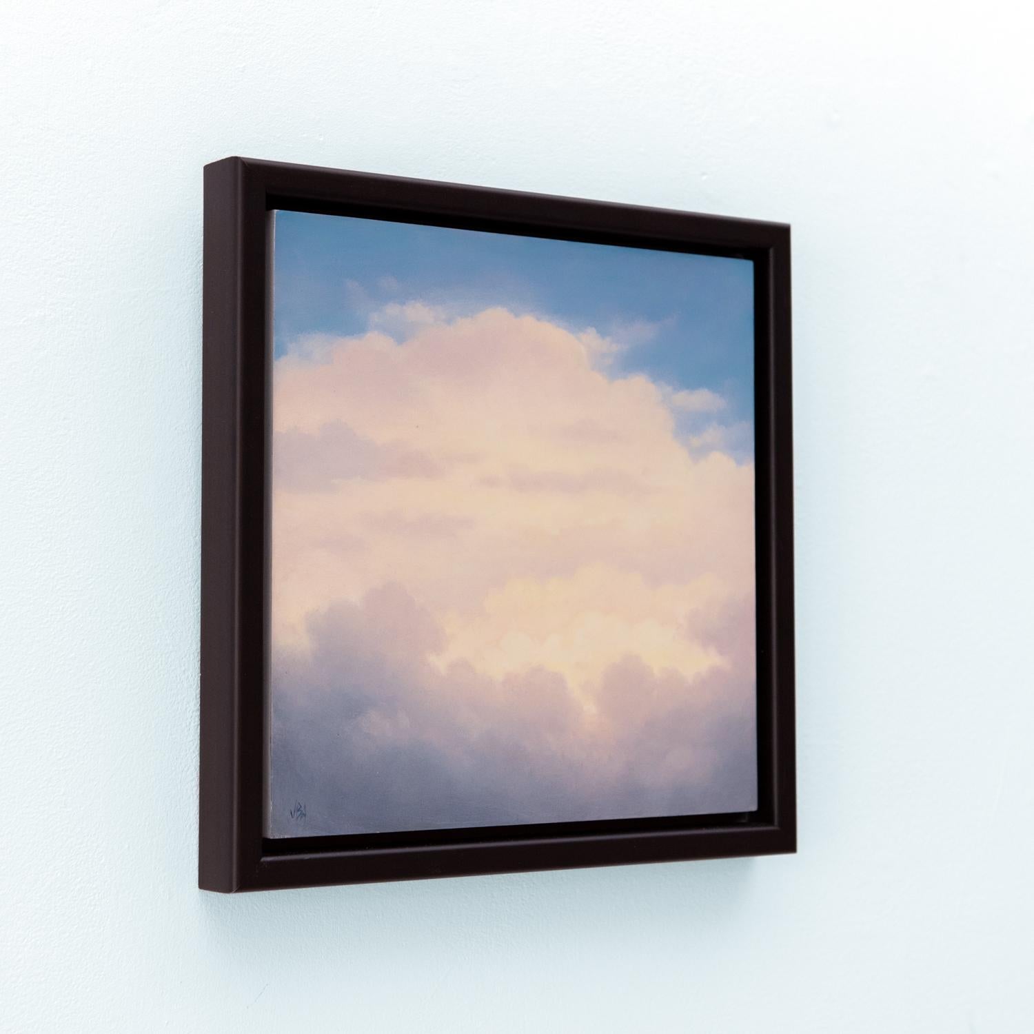 Cloud Icon XXV (Small Contemporary Cloudscape Painting on Panel, Framed) 3