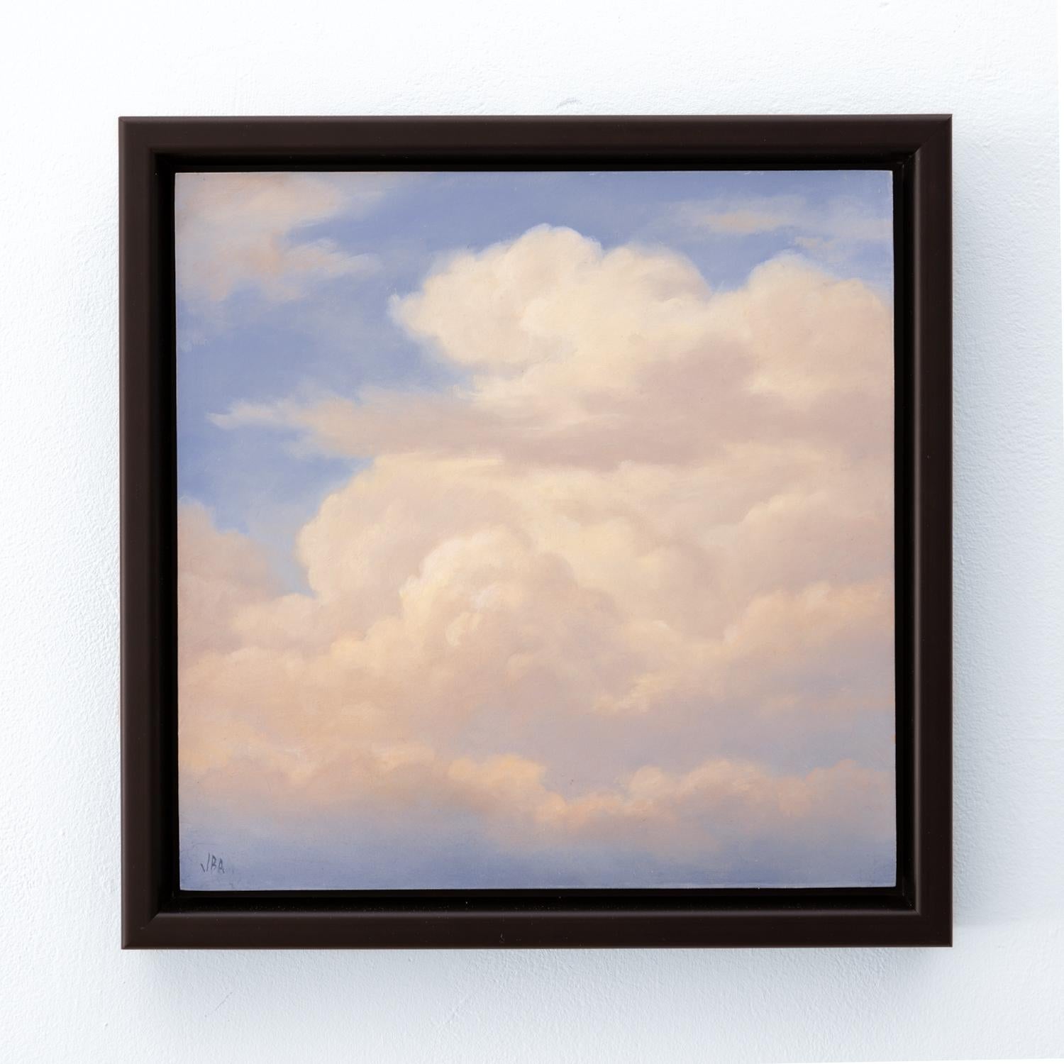 Cloud Icon XXVI (Small Contemporary Cloudscape Painting on Panel, Framed) 3