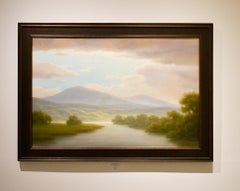 Light Over the Berkshires (Contemporary Hudson River School Oil Painting)