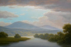 Light Over the Berkshires (Contemporary Hudson River School Oil Painting)