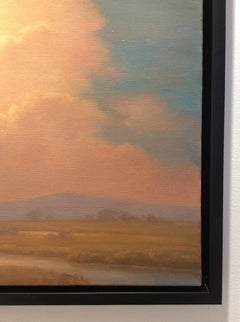 Oneness: Contemporary Hudson River Valley Landscape Painting of Luminous Clouds