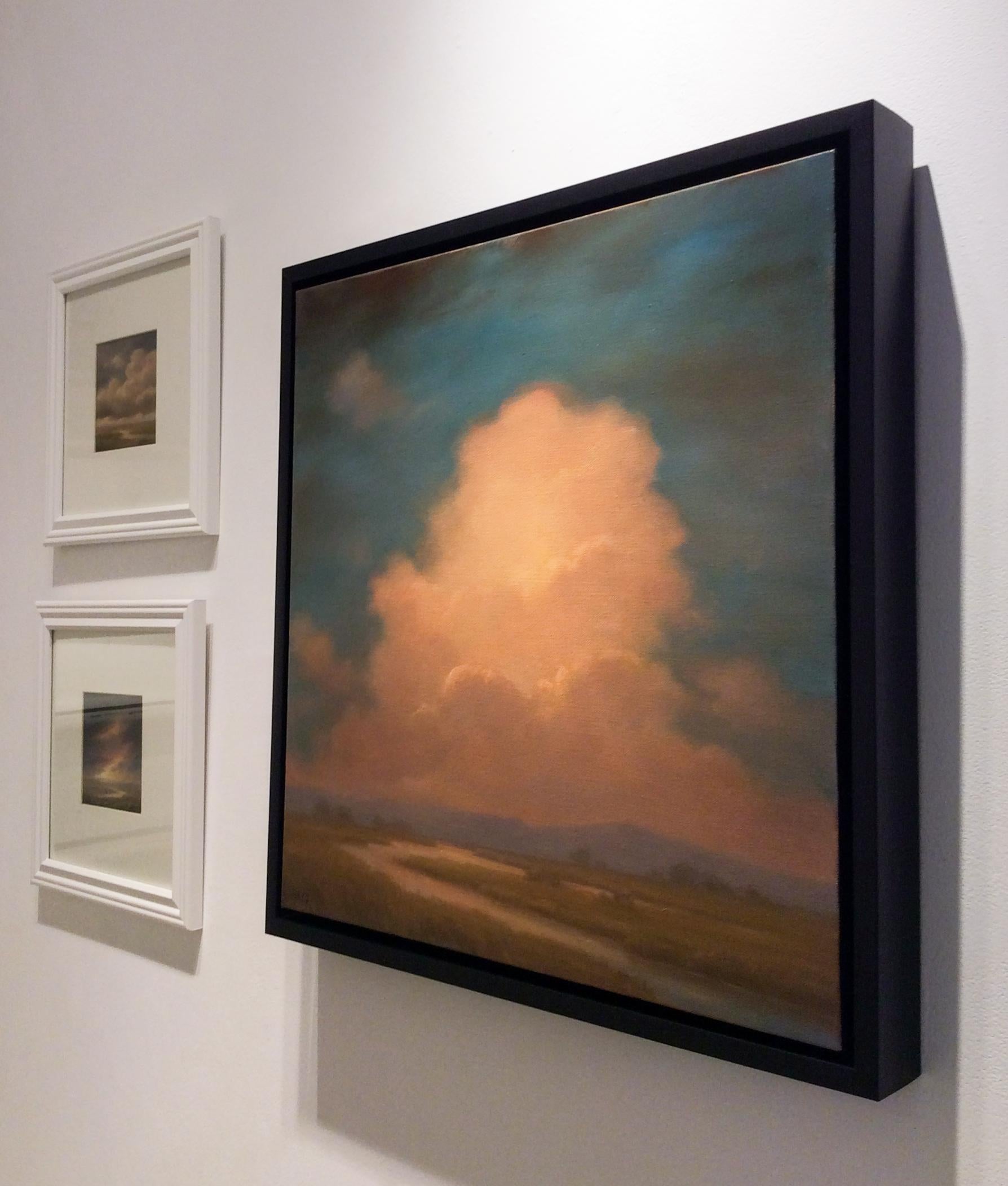 Oneness: Contemporary Hudson River Valley Landscape Painting of Luminous Clouds 1
