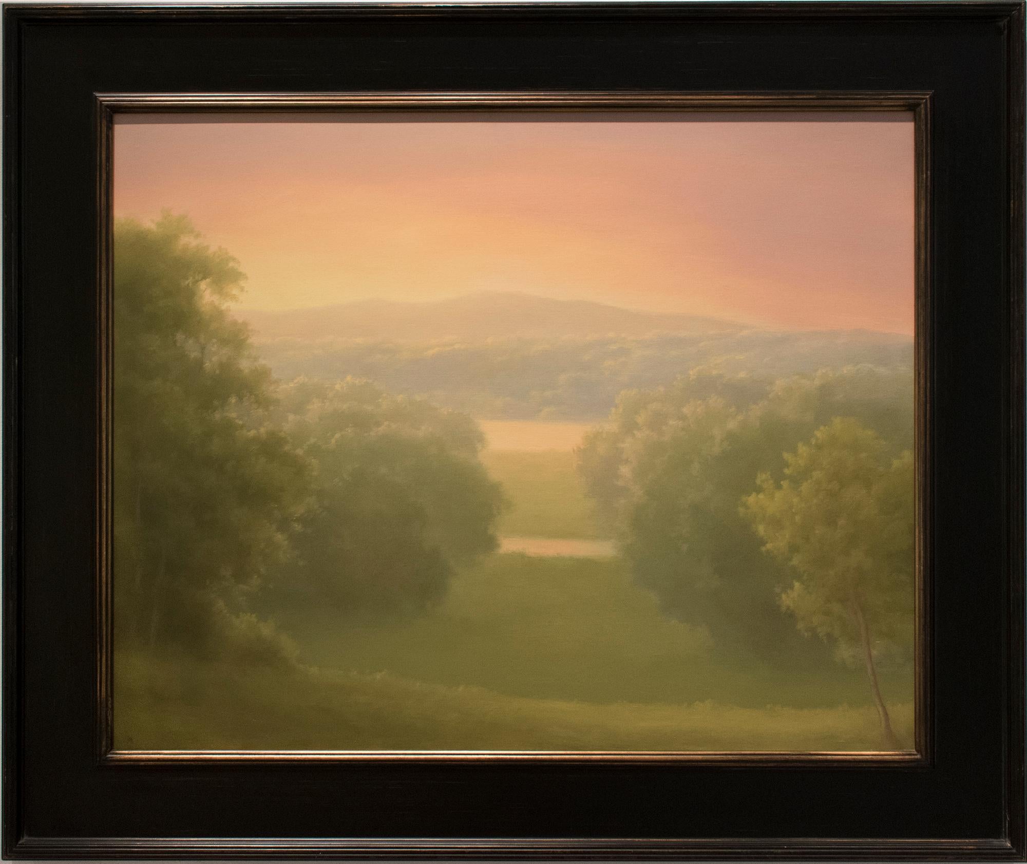 View From Locust Grove (Landscape of the Hudson Valley) - Painting by Jane Bloodgood-Abrams