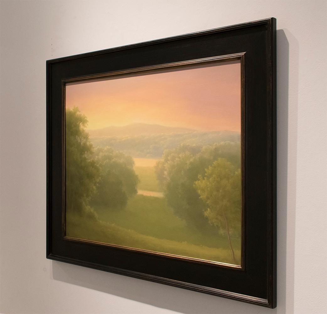 View From Locust Grove (Landscape of the Hudson Valley) - Hudson River School Painting by Jane Bloodgood-Abrams