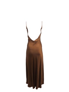 Jane Booke Bronze Low Back Slip Dress