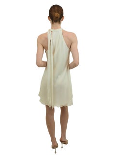 Jane Booke Short Chiffon Halter Dress With Braided Neck
