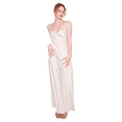 Jane Booke Silk Ivory Cinched Bust Slip Dress