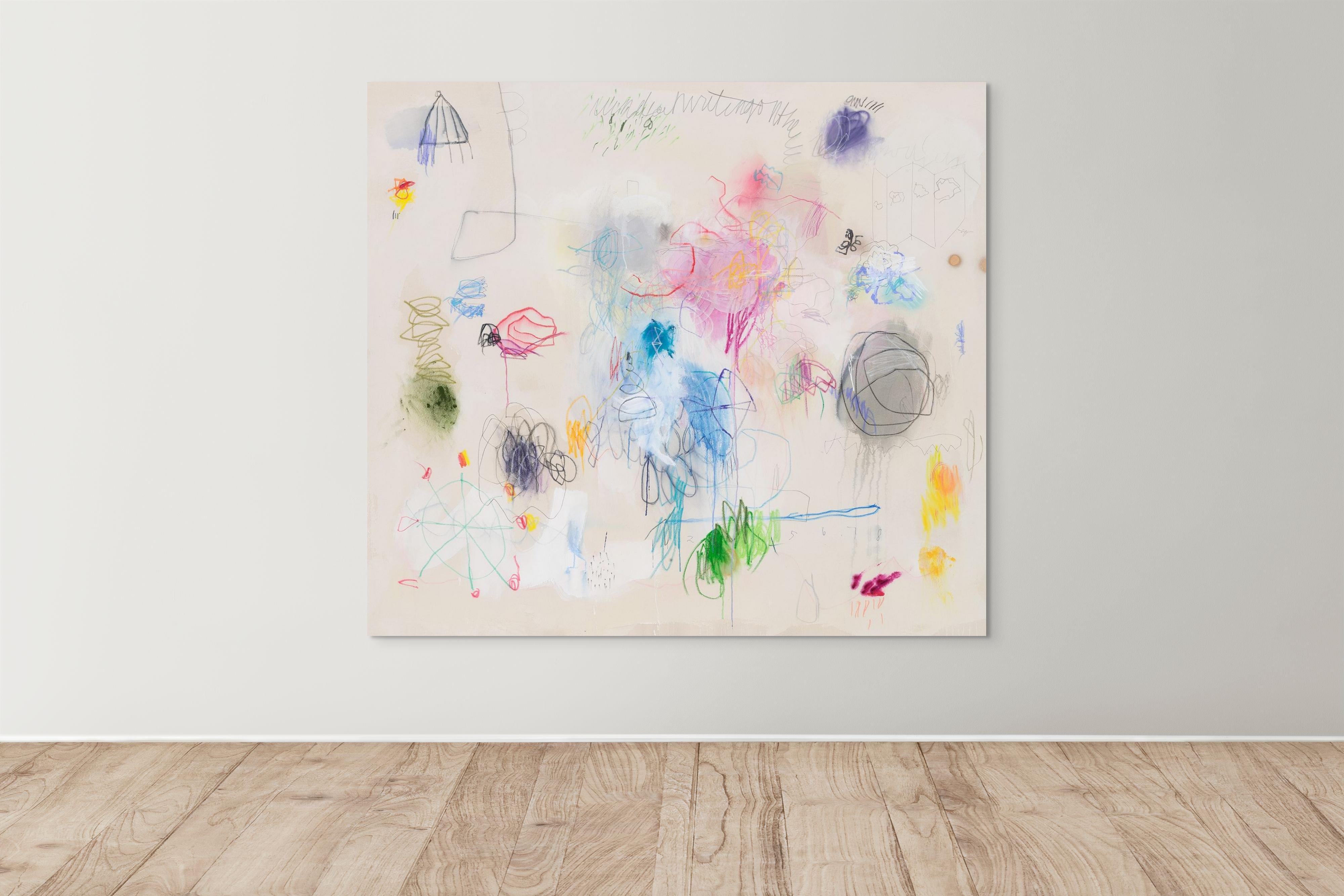 Pittura astratta dell'artista Jane Booth's 