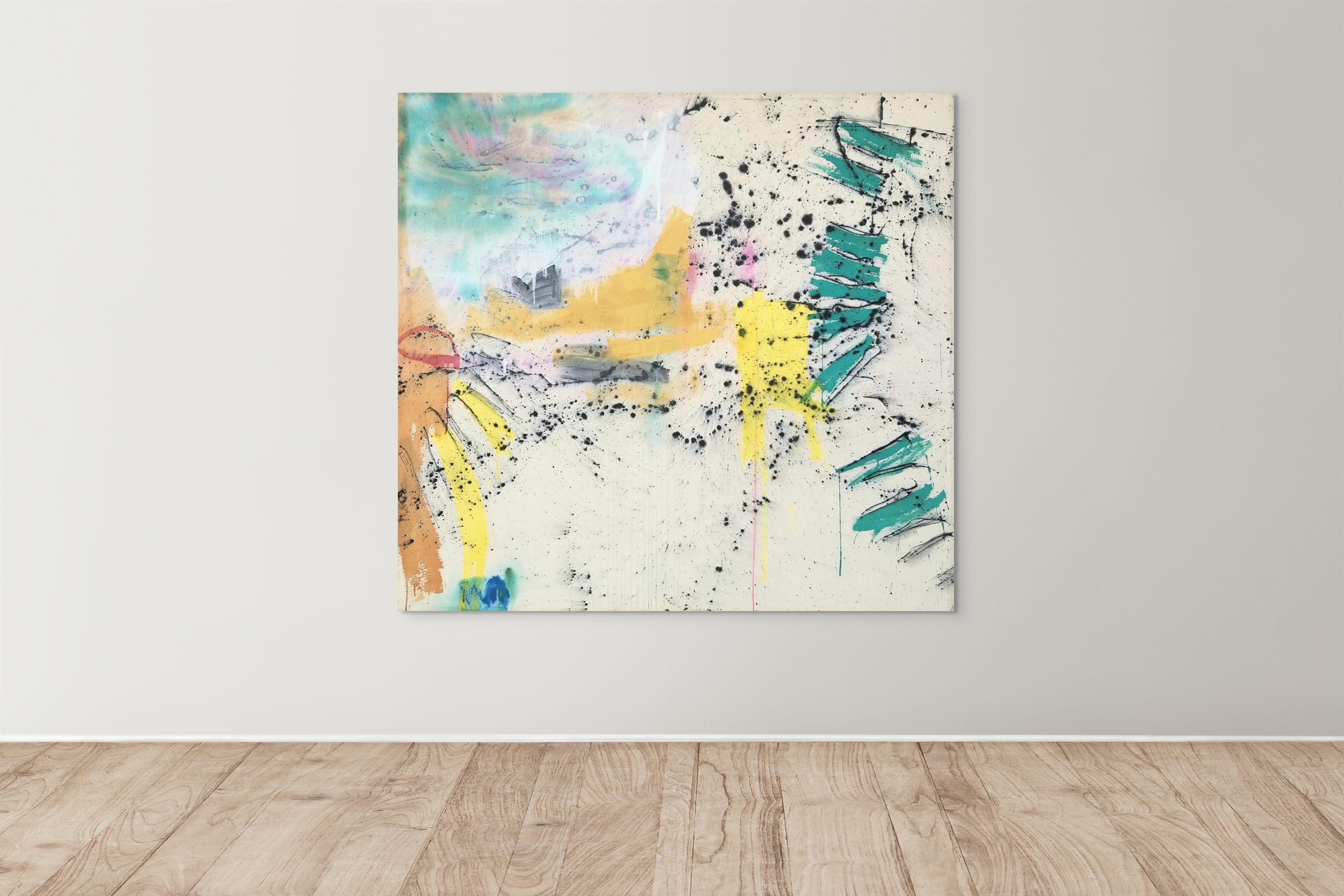 Peinture abstraite de Jane Booth Math (acrylique sur toile) en vente 2