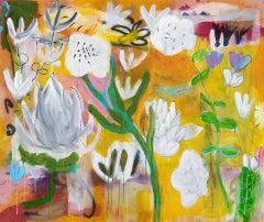 Right Now in the Flower Garden, 2021_Jane Booth_Mixed Media/Floral/Abstract