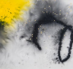 Abstract Painting by Jane Booth "Tiger's Eye I" (acrylic on canvas)