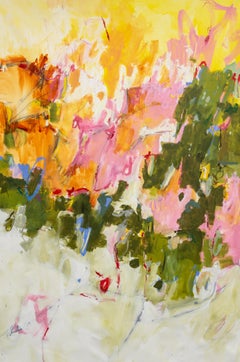 Jane Burton. "Breaking Through" Oversize Abstract Original Vibrant Painting