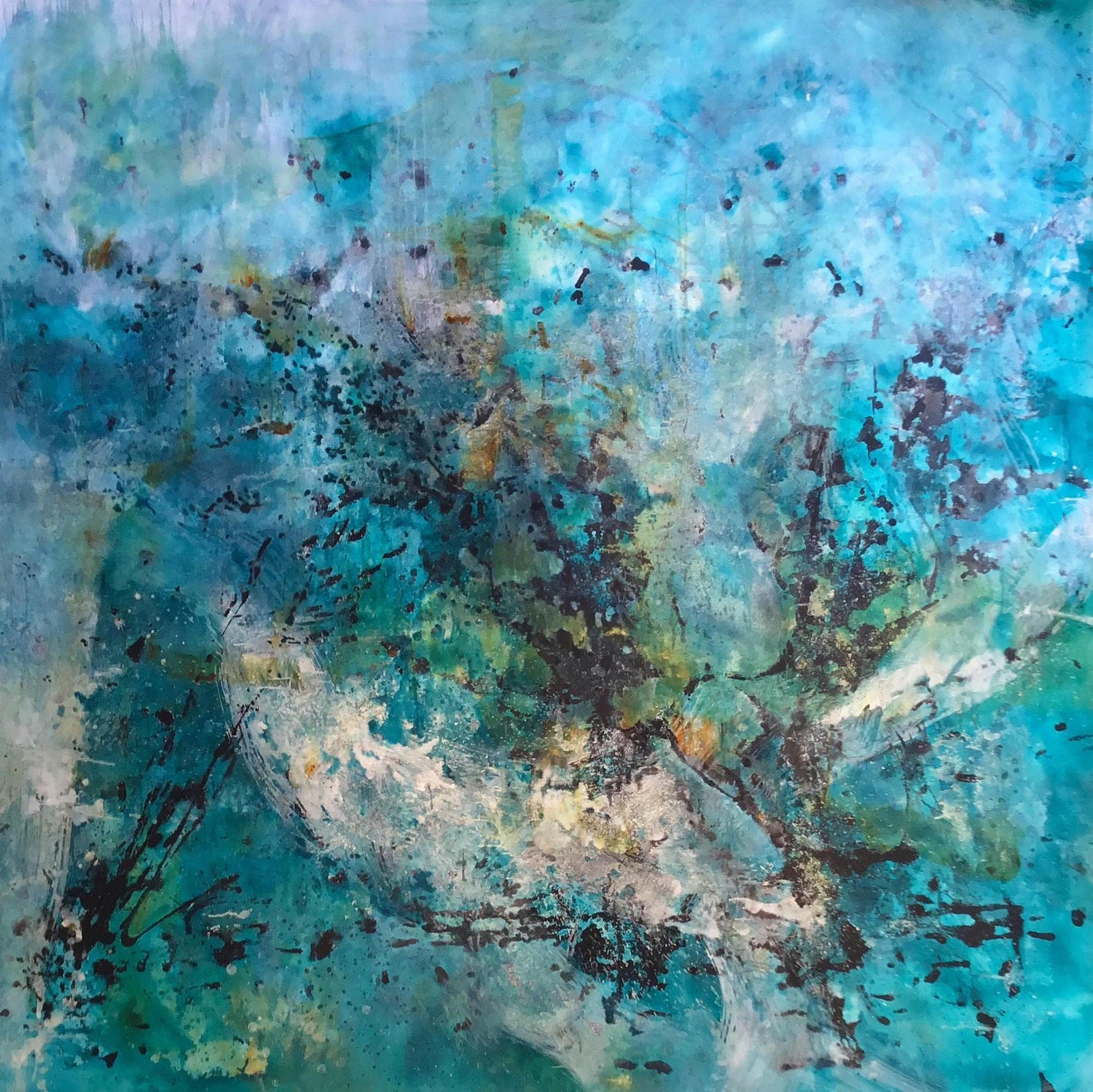 Jane Burton Jane Burton Galaxies Away Original Blue Large