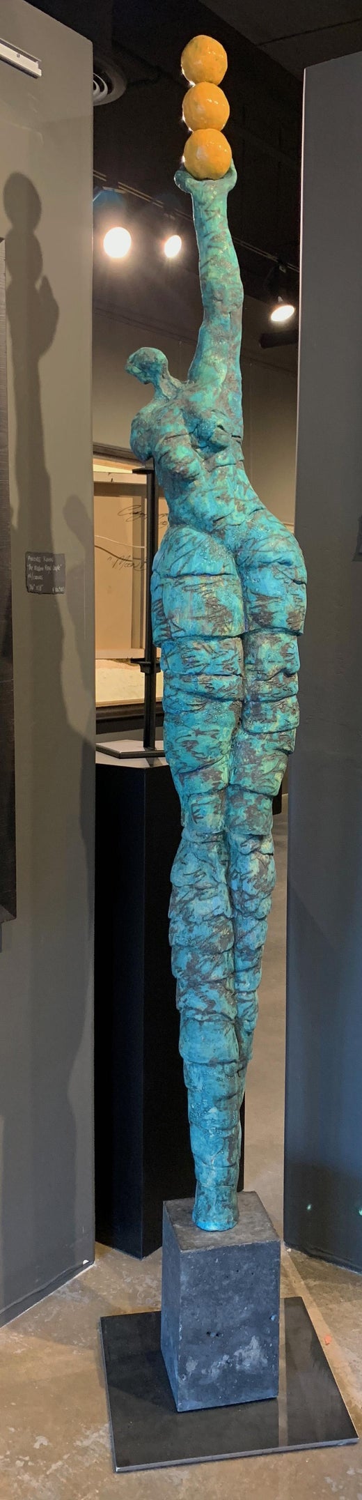 Jane Burton - Jane Burton. "On Point" Blue Ceramic, Oversized Figurative  Original Sculpture. at 1stDibs