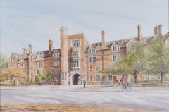 Selwyn College, Cambridge, litografia di Jane Carpanini