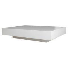 Table basse Jane, Corian en blanc