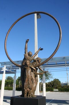 Dawn, bronzo a più figure alto 9,5 piedi