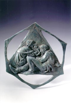 Used Family Eternal 13"high bronze relief