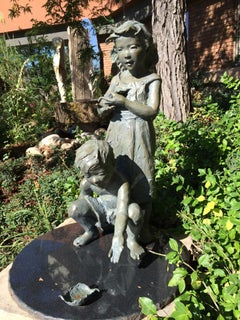 Leaf Boats, 40" high Bronze