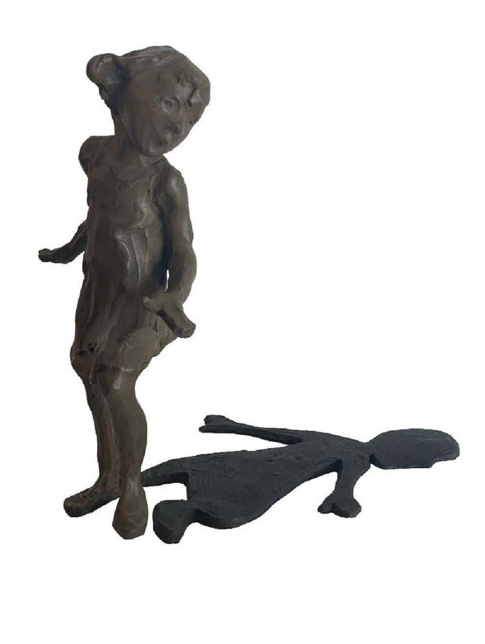 Jane DeDecker Figurative Sculpture - Shadow Play