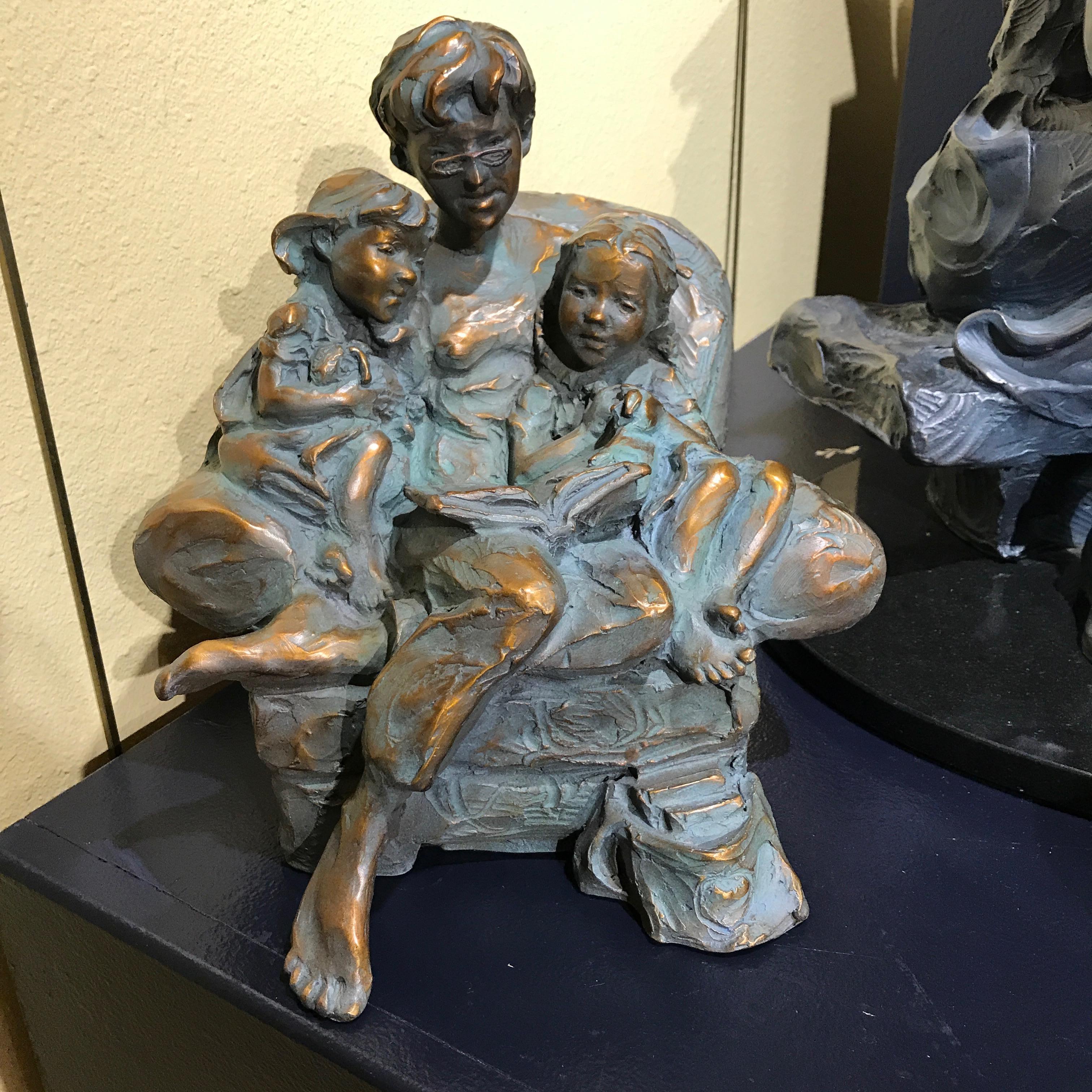 Jane DeDecker Figurative Sculpture - Then Listen Close to Me