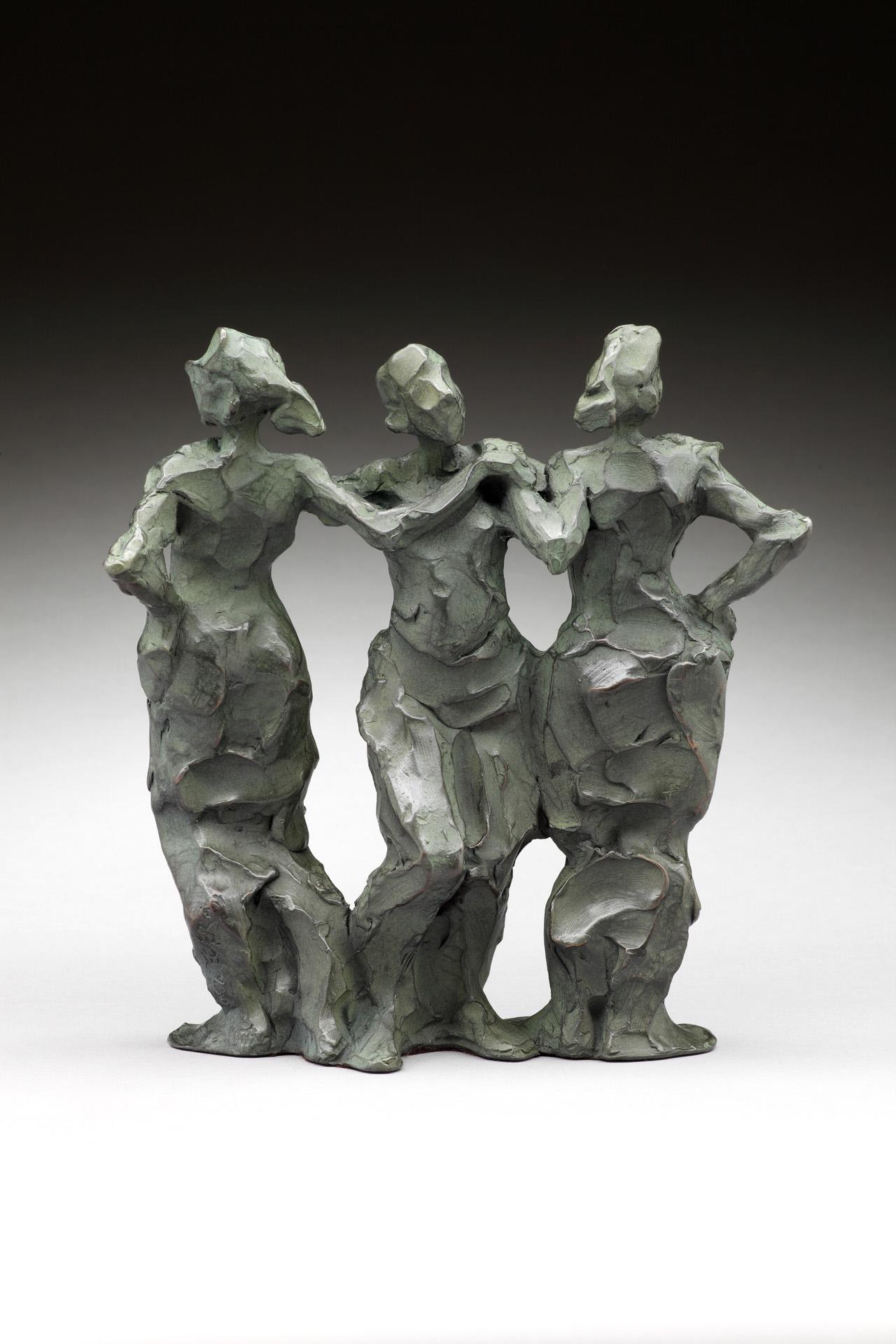 Three Graces - Impressionist Sculpture by Jane DeDecker