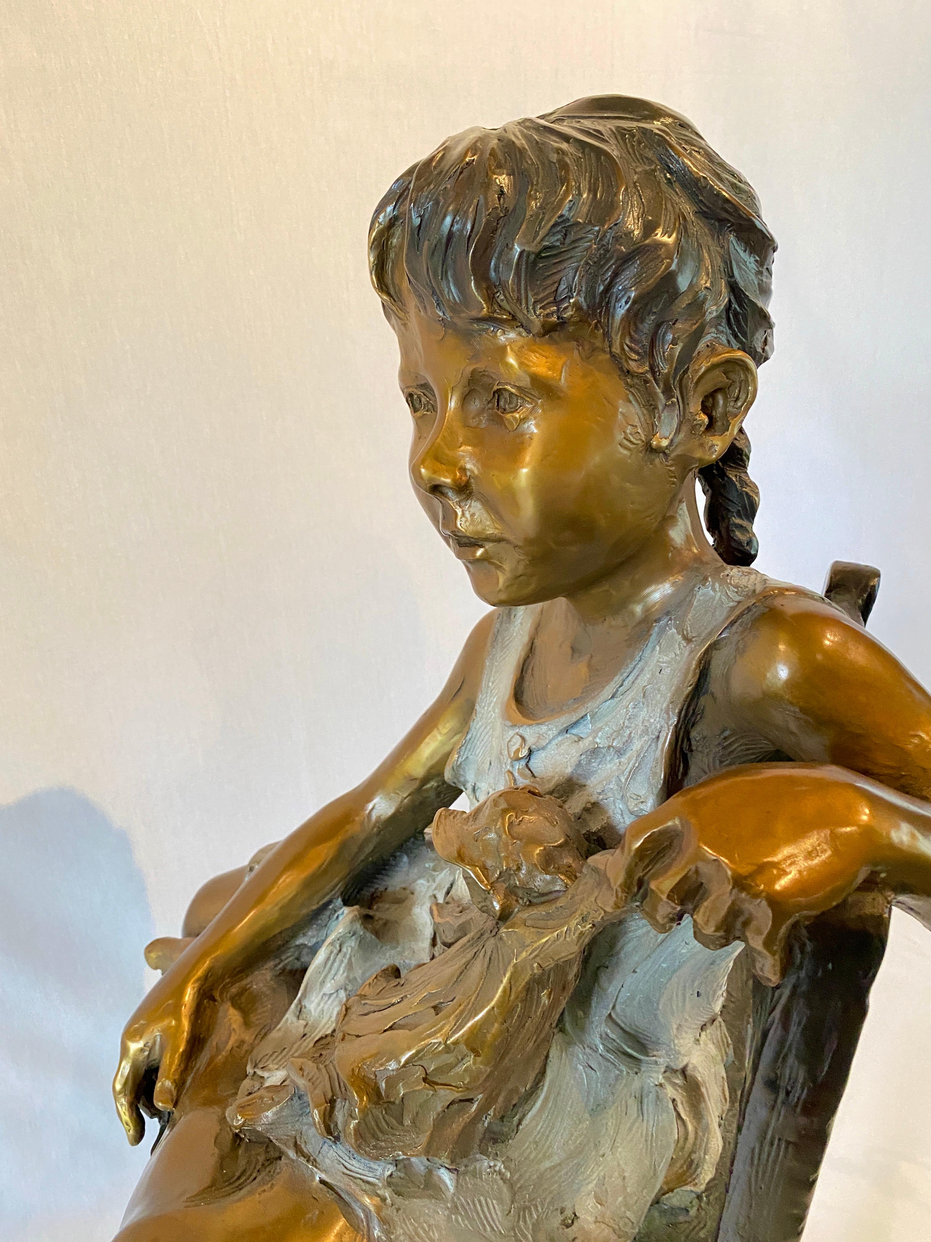 Late 20th Century Jane DeDecker, Little Carrie, 1990 For Sale