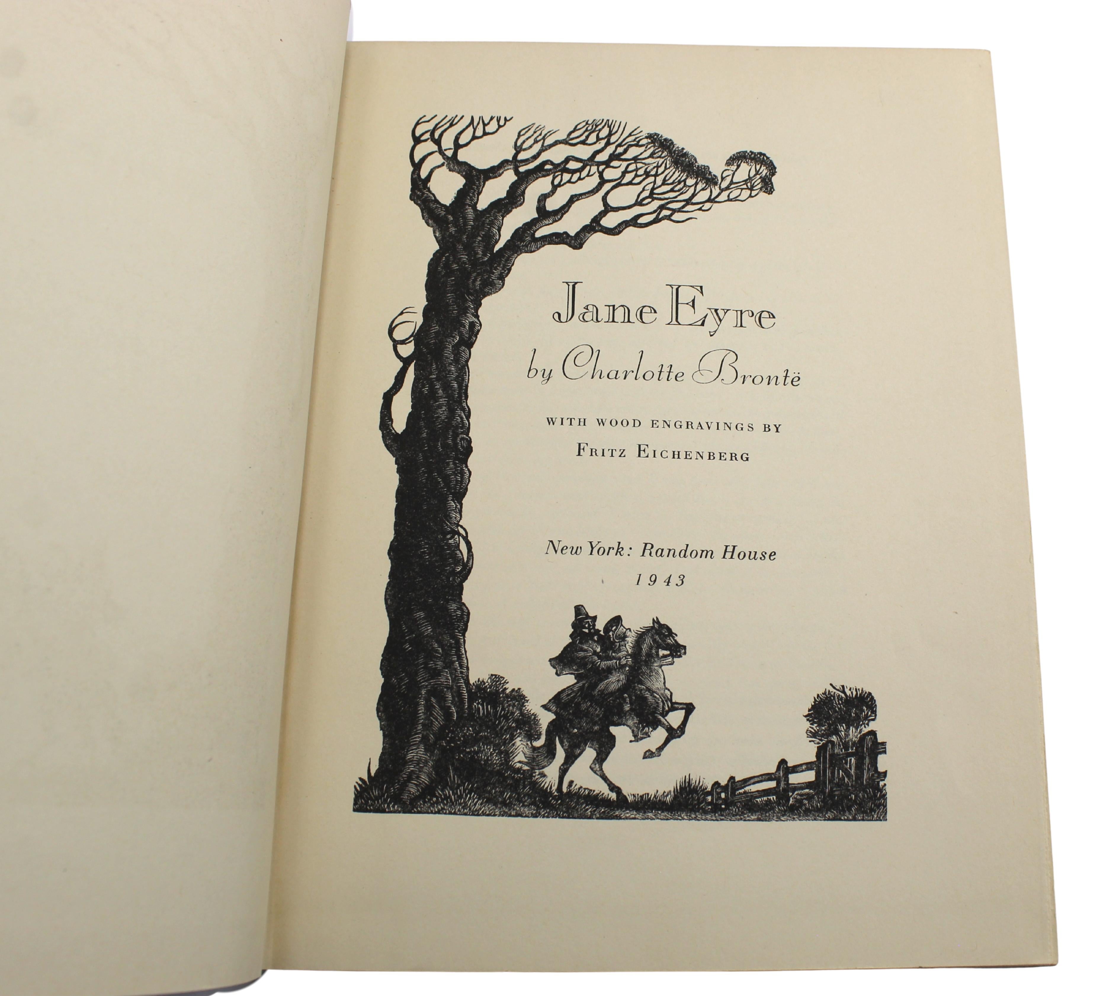 Jane Eyre di Charlotte Bronte e Cime tempestose di Emily Bronte, 1943 In condizioni buone in vendita a Colorado Springs, CO