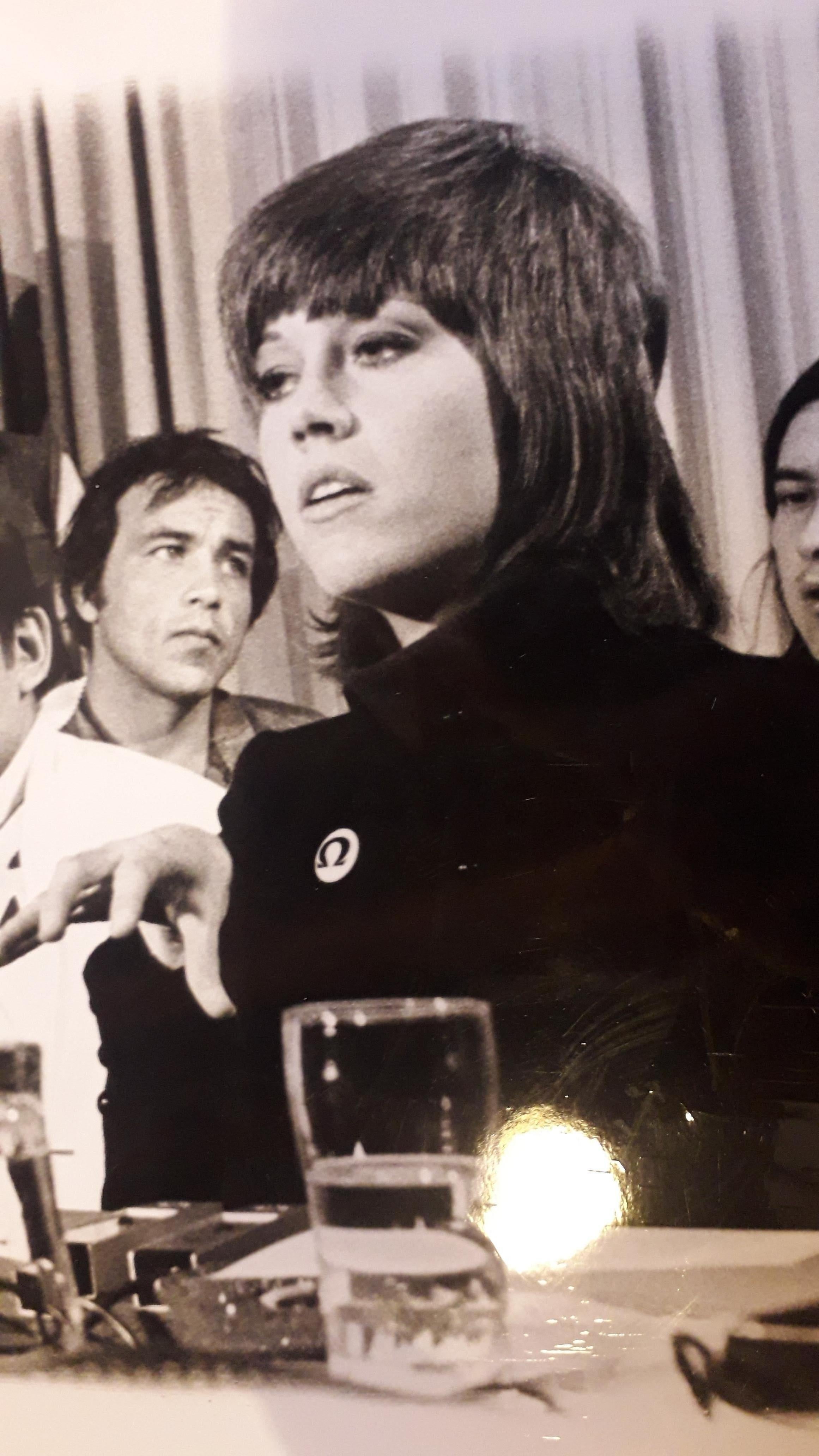 Jane Fonda Albumin Photo, 1972s In Good Condition In Lucca, IT