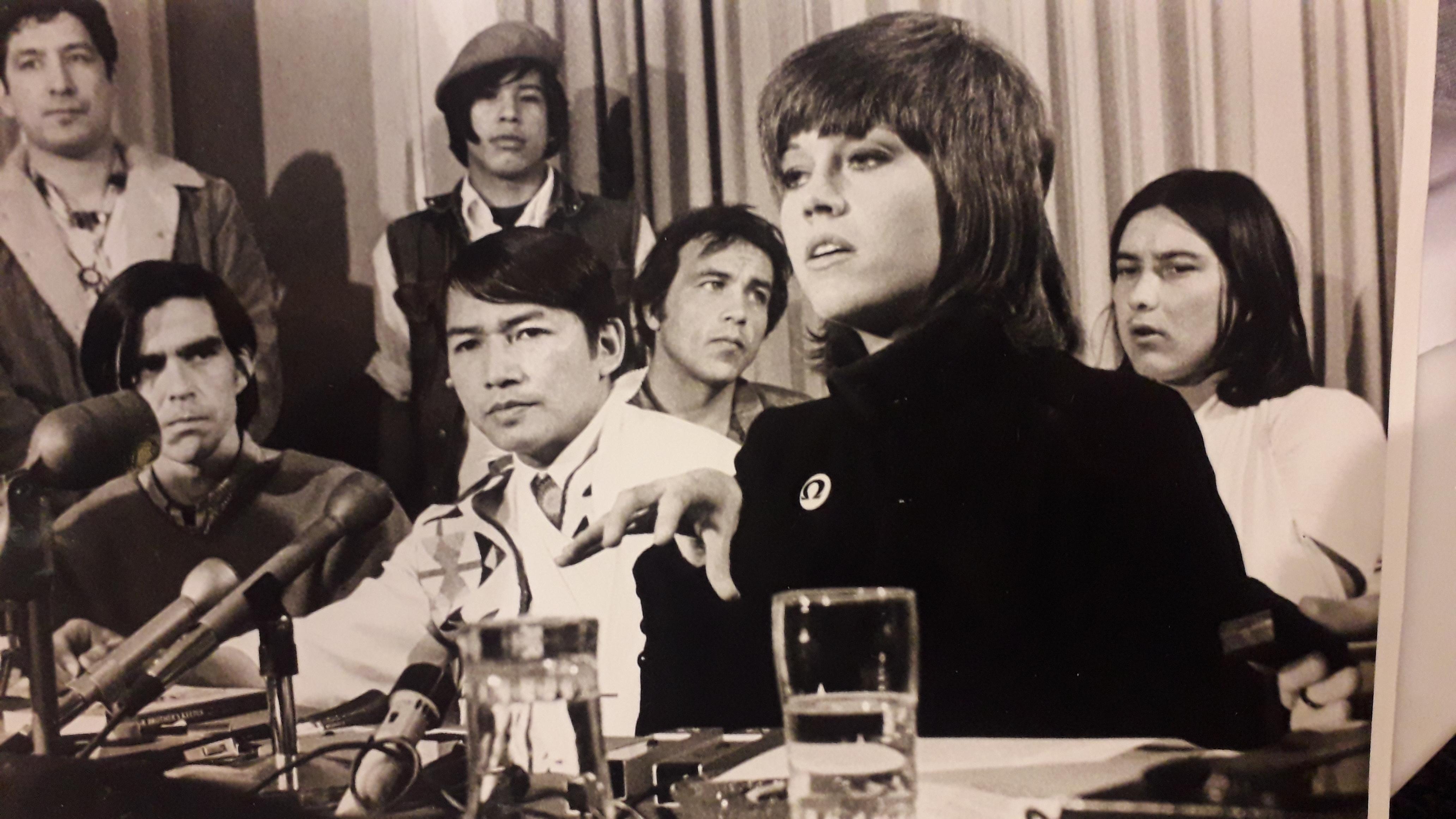 Paper Jane Fonda Albumin Photo, 1972s